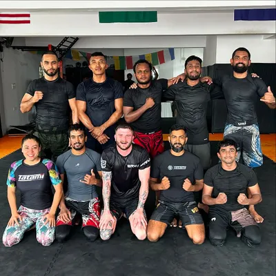 We were happy to have pro MMA fighter Connor drop in for a roll. Our mats are open to anyone who wants to train hard and share knowledge.