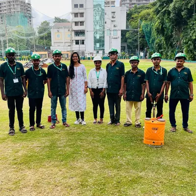 The full ApnaMali gardening services team, ready for work. We believe in a professional approach for every project we undertake.