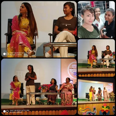 This collage captures moments from an empowerment event for women. I was on stage as a panelist, demonstrating techniques and sharing my story to inspire others.