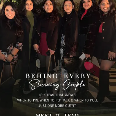 Behind every stunning couple is a team that makes the magic happen. We are wedding stylists, here to translate emotions into outfits and vision into reality. This is our team, the faces who work tirelessly behind the scenes to make your wedding wardrobe perfect.