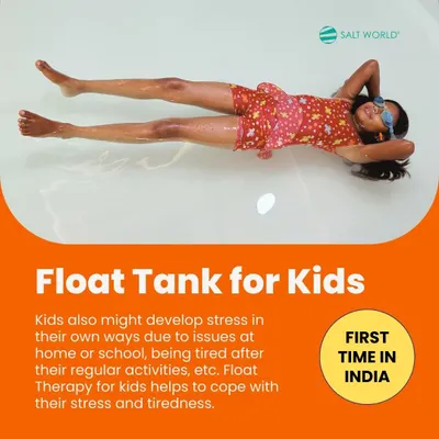 Wellness is for all ages. We are the first in India to offer float therapy for kids, helping them cope with stress and fatigue from school and daily activities in a safe, fun environment.