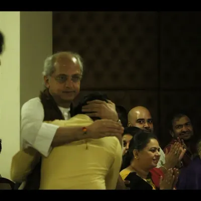 A blessing from my Guruji, Pt. Yogesh Samsi ji, after a performance. This moment is more valuable than any applause. His guidance is the foundation of my musical journey.