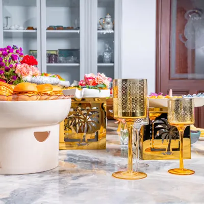 A beautiful grazing table setup showcasing how style meets culinary excellence. This is perfect for high-tea events, corporate gatherings, or any party where you want to impress.