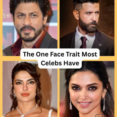 This image shows four celebrities who share a common facial trait linked to fame. A broad and slightly elevated forehead is a powerful indicator of a person destined for public life and recognition.