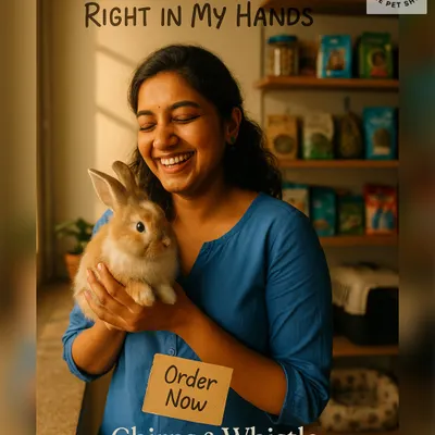 A happy customer holding one of my adorable pet bunnies. I focus on raising friendly and healthy rabbits that make wonderful companions.