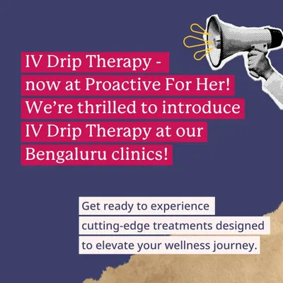 We're thrilled to introduce IV Drip Therapy at our Bengaluru clinics! Get ready for cutting-edge treatments to elevate your wellness.
