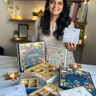 Presenting my Diwali dessert boxes, filled with unique treats that interpret the emotions of the festival. I’m so excited to share these boxes of joy, hope, and gratitude with you.