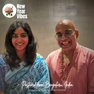 A memorable start to the new year meeting one of the living legends of Indian art music, Vid. Dr. Sriram Parasuram. I was first inspired by him as a teenager, and his scholarship continues to be a guiding light.