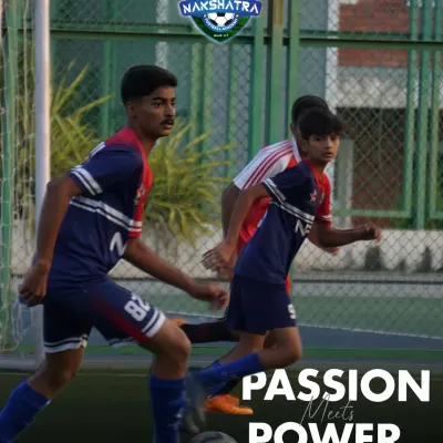 Two of our players in a heated moment during a match. This image perfectly captures the competitive spirit we instill: passion meeting power.