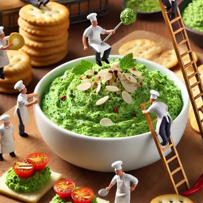 Our little chefs are hard at work, crafting your dips to perfection one tiny detail at a time. This fun AI-generated image shows the labour of love that goes into every bite.