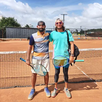 Pictured here after a tough session with Kriish Tyagi, the current India Junior No. 1, ahead of his Junior Wimbledon campaign. It is an honor to help sharpen the skills of players competing at the highest level of the sport.