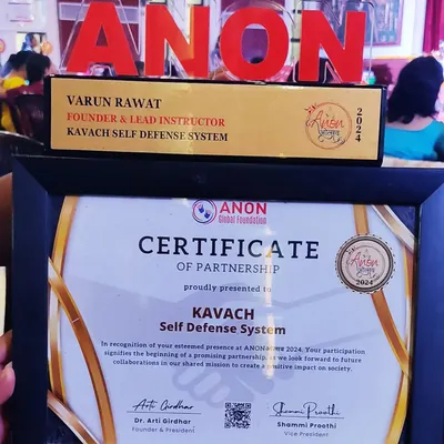 The award and certificate of partnership received from the ANON Global Foundation in 2024.