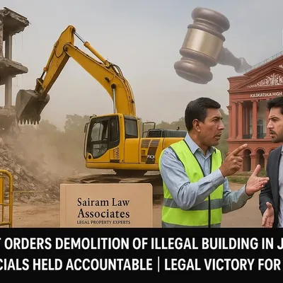 This composite image represents a landmark case where my legal action resulted in the High Court ordering the demolition of an illegal building. It serves as a powerful testament to my commitment to fighting urban violations and protecting the rights of citizens.