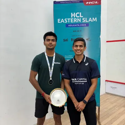 Proud moment seeing my player as the runner-up at the HCL Eastern Slam in Kolkata. His hard work and dedication paid off with a podium finish.