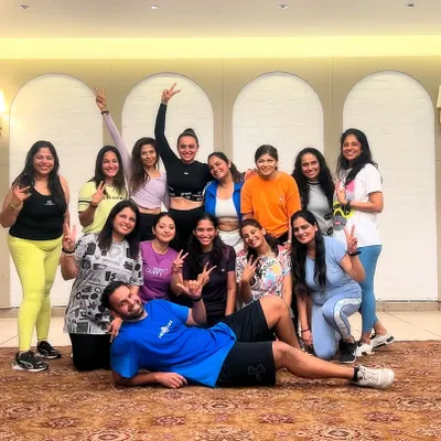 This was a first for me, a private event where a group of friends hired a space just to have a fun dance fitness workout together. What an amazing idea. Here is the group after we crushed the session.