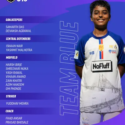 Our U13 Team Blue squad list for the DPDL season.