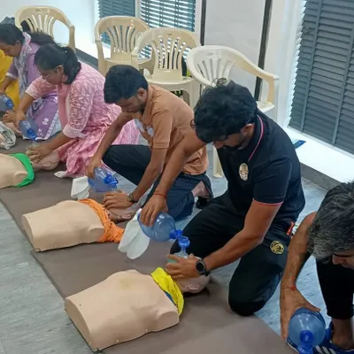 Saving lives, one beat at a time. Here I am practicing adult CPR techniques during my certification course. This hands-on training ensures I am prepared for any emergency.