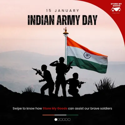On Indian Army Day, I salute our brave soldiers. For our nation's heroes, I move the burden of storage and relocation.