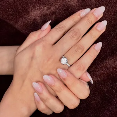 There is nothing more timeless than a soft, natural-looking set. These almond-shaped extensions feature a delicate baby boomer or ombré effect, blending a milky white tip into a soft pink base for a clean and sophisticated finish.