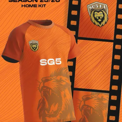 Our 2025/26 Home Kit. Drenched in our signature fiery orange, with the roar of a lion ready to be unleashed on the pitch.