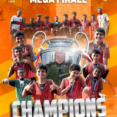 Champions of the Leno Premier League Mega Finale. Our U13 squad showcased incredible skill and determination to bring home the trophy.