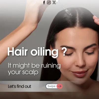 Many people believe hair oiling is the solution to all hair problems, but it might be doing more harm than good. We help you understand the science behind scalp health.