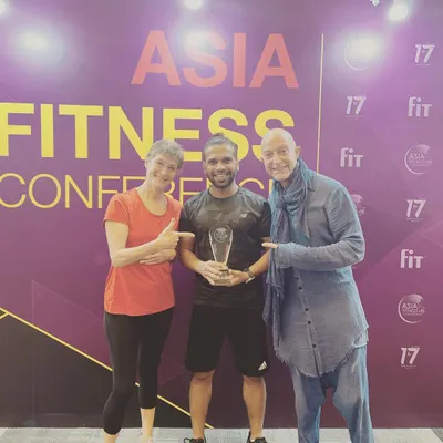 I am incredibly proud to hold the trophy for Asia's Personal Trainer of the Year. This award represents years of dedication, learning, and the trust my clients place in me.