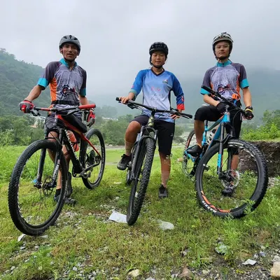 Our team just before embarking on a self-supported Ladakh expedition. A 1700 km ride in 22 days tests not just physical fitness but also mental resilience and planning, all of which are elements we incorporate into our performance coaching.