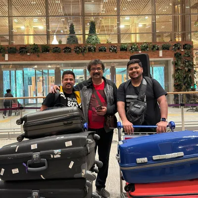 Ready for my first USA tour! Traveling with my gurus and fellow musicians to perform for an arangetram is a huge blessing and an incredible learning opportunity.