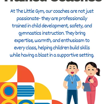 Our coaches are not just passionate; they are professionally trained in child development, safety, and gymnastics instruction to provide an expert and nurturing environment.