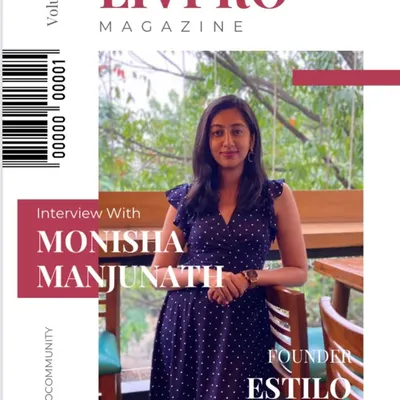 I was thrilled to be featured on the cover of Livpro Magazine. In the interview, I shared insights into my design journey and the philosophy behind Estilo Designs.