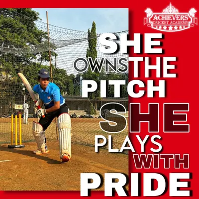 She owns the pitch, she plays with pride. We are committed to breaking boundaries and creating opportunities for girls in cricket. Join our Girls Cricket Academy and start your journey today.