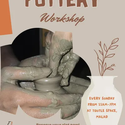 Here's all the info you need for our Sunday workshops. This graphic clearly shows our timings and location in Malad, inviting you to reserve your slot.