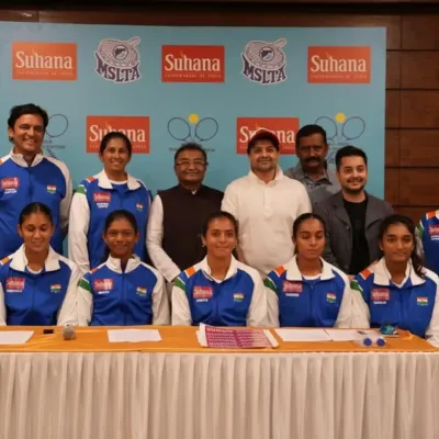 A proud moment with the Indian Billie Jean King Cup team in Pune. It is always an honor to wear the Indian colors and represent my country on the world stage.