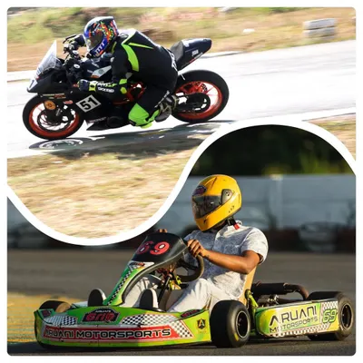 We offer the best of both worlds for adrenaline junkies. Whether you prefer two wheels or four, our 1km professional track is the place to be.