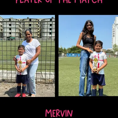 Celebrating our U7 standout, Mervin, who was named Player of the Match in his MFA YPL debut. A proud moment for him and his family.
