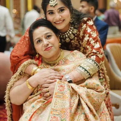 A heartwarming moment between a client and her mother. I had the pleasure of doing the makeup for both of them for a wedding event.