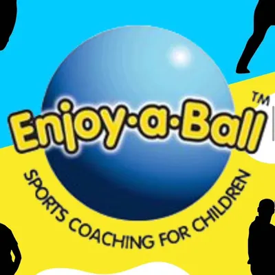 This is our Enjoy-a-Ball logo, representing our commitment to sports coaching that is fun, positive, and enriching for every child.
