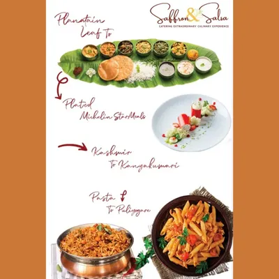 From a traditional plantain leaf meal to a plated Michelin-style dish, we do it all. Our menu spans from Kashmir to Kanyakumari, and from Pasta to Puliyogare, always served in style.