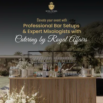 Elevate your event with a professional bar setup. We provide everything from the stylish bar counter and glassware to expert mixologists who can shake up a range of delicious cocktails and mocktails for your guests.