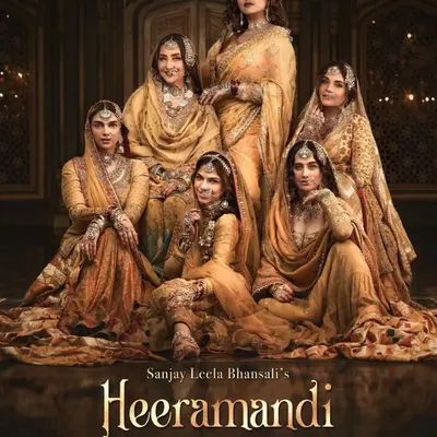 The official poster for Sanjay Leela Bhansali's 'Heeramandi'. Moving to Bombay was a leap of faith, and landing my first project as a costume stylist with Bhansali Productions and Netflix felt surreal. This project is a testament to the city of dreams.