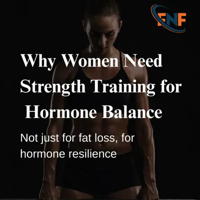 This is the core of my philosophy. Strength training for women is not just for fat loss, but for hormone resilience and overall health.