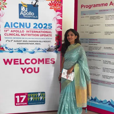 Attending the Apollo International Clinical Nutrition Update (AICNU). Staying updated with the latest research and best practices is how I ensure my patients achieve superior nutritional outcomes.