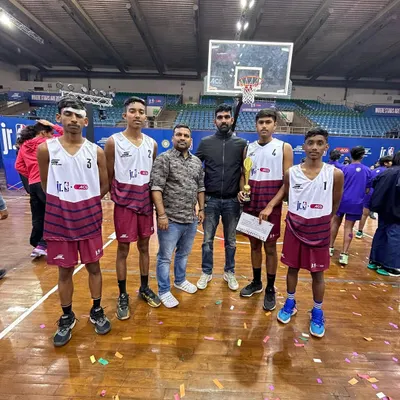 A proud moment with my Under-14 team at the Jr. NBA national finals. We train to compete at the highest level, and these boys showed incredible heart and skill.