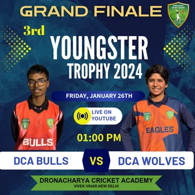 The Grand Finale of our 3rd Youngster Trophy. We provide a professional tournament experience for young cricketers, complete with live streaming, to prepare them for the big stage.