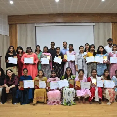 The graduating class of our Female Athlete Leadership Programme poses with their certificates alongside our team and partners. This group photo represents the culmination of a year of hard work, learning, and personal growth.