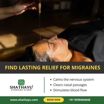 For those seeking lasting relief from migraines, I use therapies that calm the nervous system and clear nasal passages. This approach, featuring treatments like Nasya, stimulates blood flow and addresses root causes.
