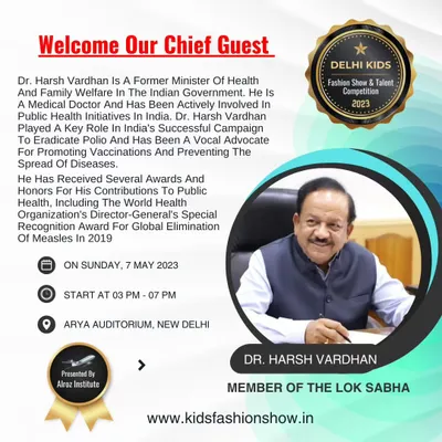 I was honored to welcome Dr. Harsh Vardhan, former Minister of Health and Family Welfare, as our Chief Guest. His presence underscores the importance of creating positive and developmental opportunities for children.