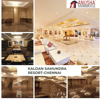 A look at our work at the Kaldan Samundra Resort in Chennai. We provided a complete lighting control solution for their grand lobby and other public areas, ensuring an atmosphere of luxury and comfort for guests from the moment they arrive.