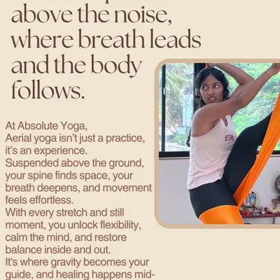 Suspended in an aerial hammock, you can find a unique sense of space and release. This practice helps to decompress the spine and deepen stretches in a way that feels almost effortless.